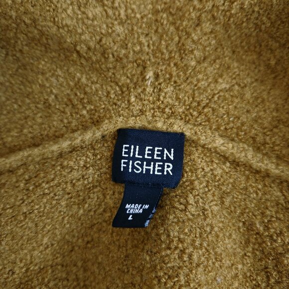 Eileen fisher Wool Blend Bouclé Hooded Jacket Large - Picture 4 of 10